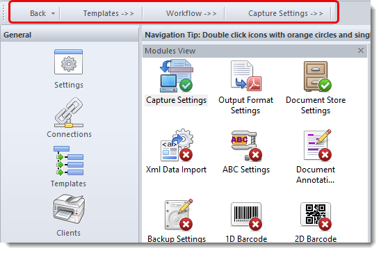 Navigation Toolbar